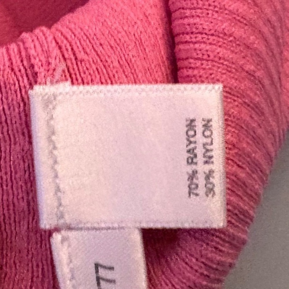 Ann Taylor LOFT Petite Pink Draped Neck Sleeveless Knit Top MP - Picture 7 of 9